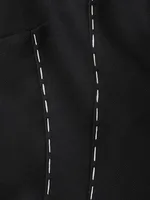 فستان سهرة نسائي بدون أكمام ، خطوط براقة ، ألوان متباينة ، ياقة ، خصر ، أنيق ، موضة جديدة ، ربيع ، أو ، 13DB3318 1