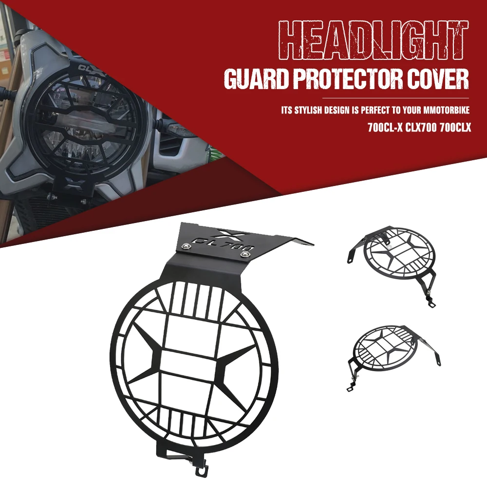 

700CL-X Motorcycle Headlight Head Light Guard Protector Cover Grill For CFMOTO CF MOTO 700 CL-X 700 CLX 700 CL X 700 2020 2021
