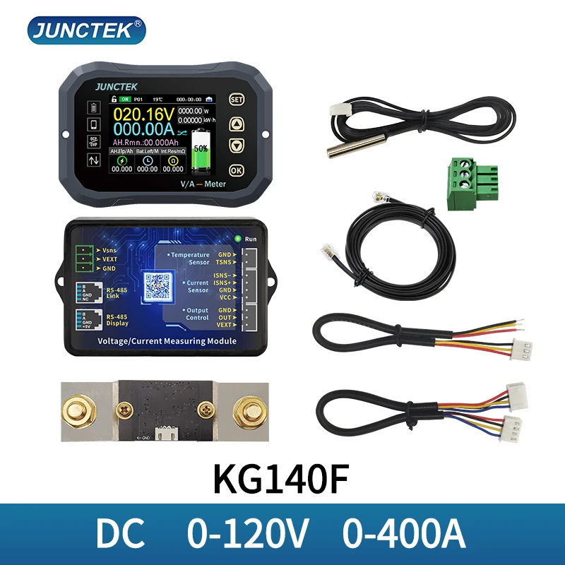 KG140F high-precision coulomb counter lithium battery battery car indicator lithium iron phosphate capacity detector battery tester lithium battery tester