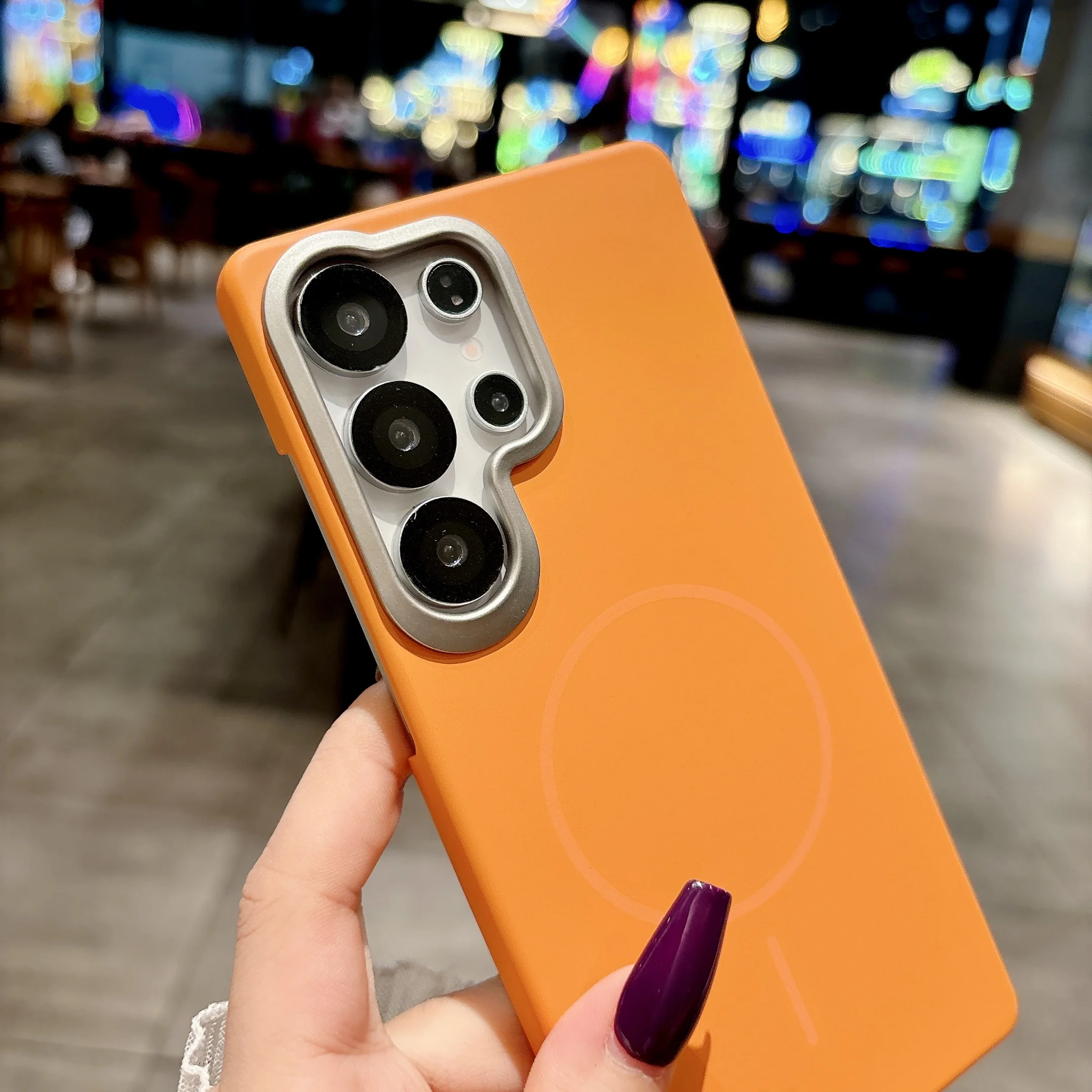 Ultra Thin Slim Hard PC Matte Case with Wireless Charging & Magnetic Cover