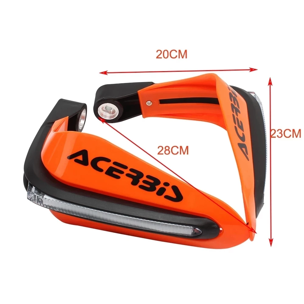 Motocross LED light Handguard For APRILIA PEGASO 650 SXV SR 150 RSV RSV4 RS50 TUONO V4 RS 125 SR 50 RS 50 Dirt Bike Hand Guards