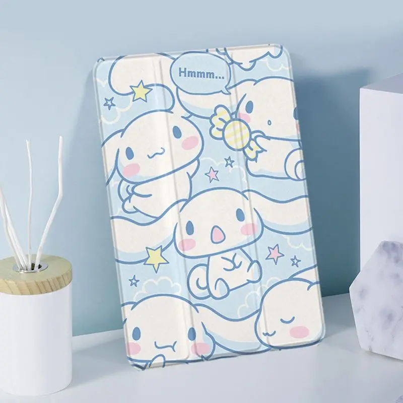 Capa de Couro Inteligente para Ipad Desenhos Animados Cinnamoroll Ipad Mini 7.9 Air 42023 2023 Pro 9.7 10.2 11 Capa Airbag - Imagem 3