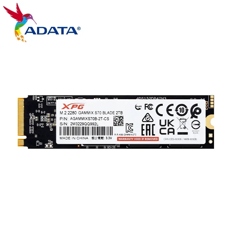 ADATA XPG GAMMIX S70 ̵ SSD 1TB 2TB  ָ Ʈ ũ ϵ ̺, Ʈ ũž PC M.2 2280 PCle Gen4x4 SSD