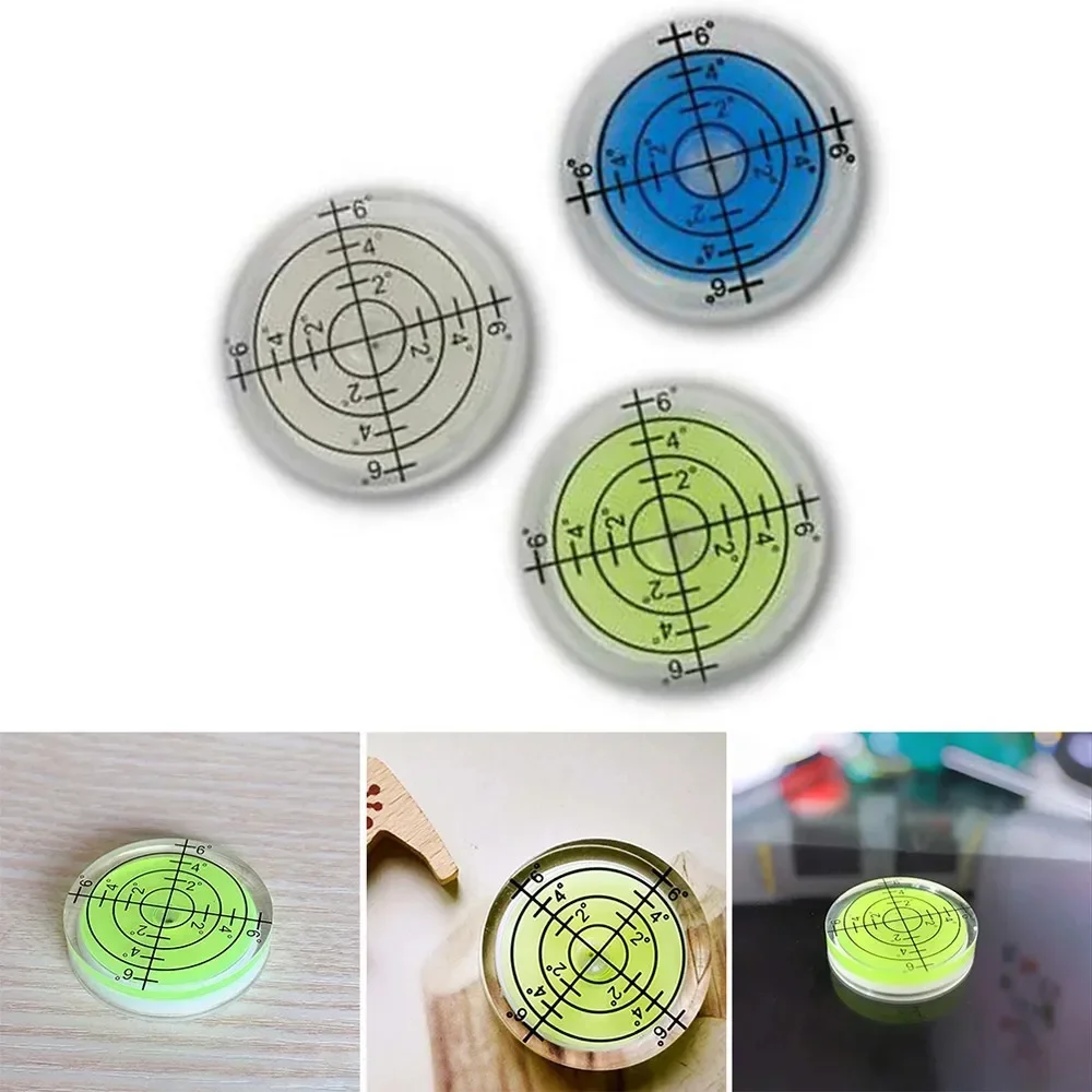 DAZZLEEX Acryl ronde waterpas 32 mm x 7 mm met zwarte