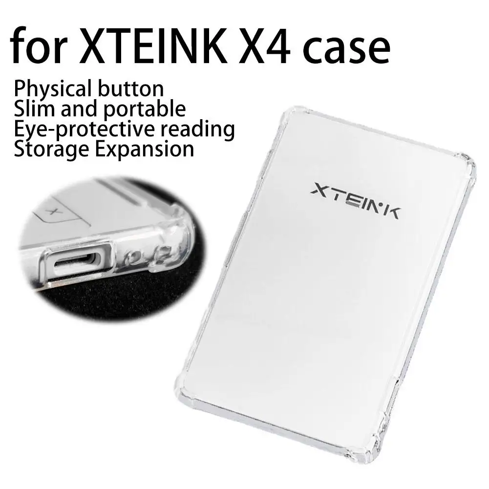 XTEINK X4 전자책 리더용 투명 케이스 XTEINK X4 쉘용 충격 방지 모서리가 있는 슬림형 휴대용 보호 커버