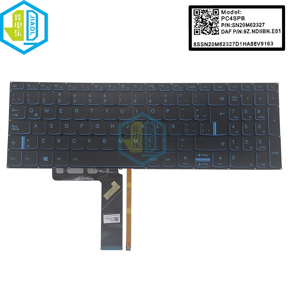 Teclado Latino Espanhol Retroiluminado Laptop Ideapad L34015irh L340-17api S145-15iwl S145-15ast S145 15ikb L340 Sn20m62327