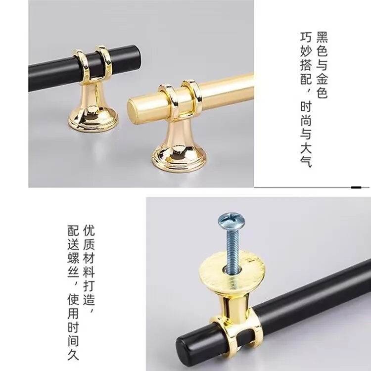 Cabinet Handles Handles Drawer Cabinet Furniture Kitchen Knob Door Drawer Furniture Kitchen Knob Modern Simple Golden Silver