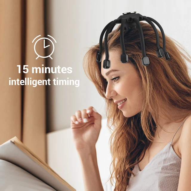 스트레스 해소와 이완을 위한 편안한 헤드 마사지