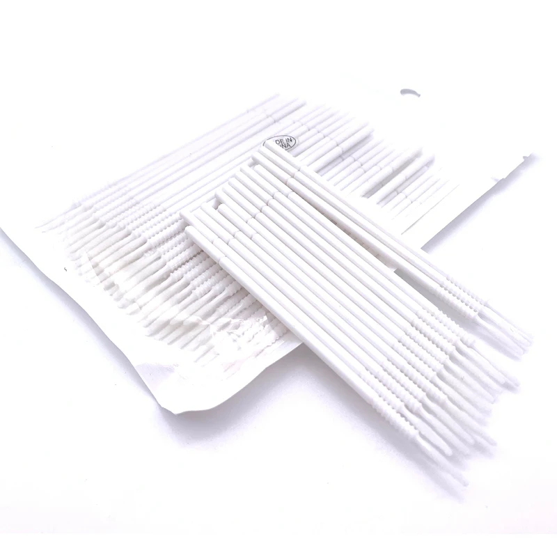 Makeup Brush Set Makeup Brush Makeup Tool Set Makeup Tool Eyelashes Brush Eyelash Brush Eyelash Removal Brush Eyelash Cleaner Brush 100pcs/bag Long Head Micro Brushes Eyelashes Mascara Swab Lash Extension Brush for Makeup Applicator Wands