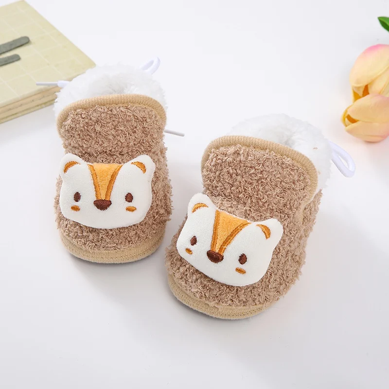 

Newborn Baby Girls Boys Soft Booties Cute Cartoon Snow Boots Infant Toddler Newborn Warming Shoes Fashion Comfortable Shoes