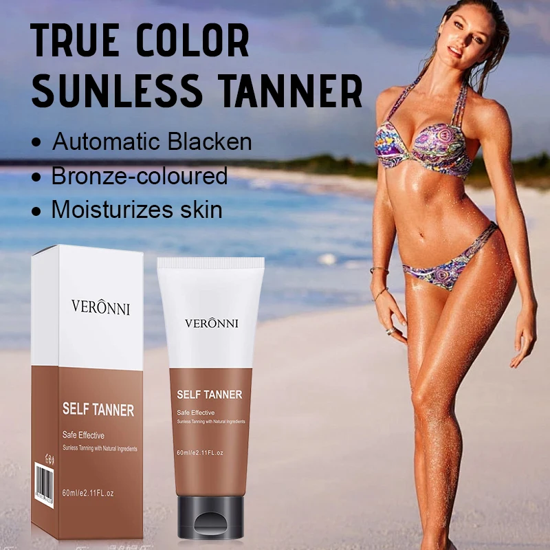 BODY TANNING OIL Bronzing Cream,Ultra Moisturizing&Tan Boosting,Natural Streak-Free Tinted self-Tanning Care For Body and Face