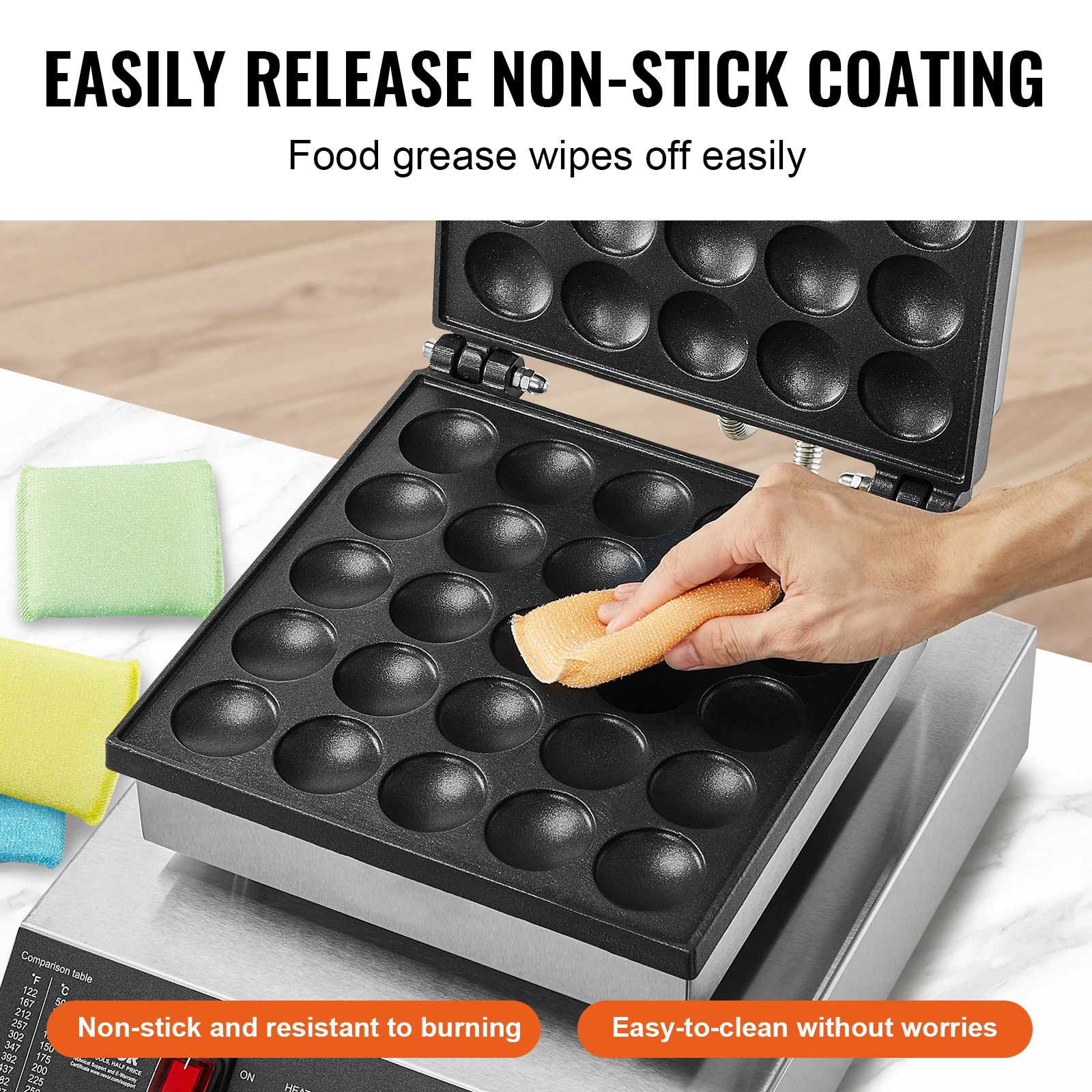 SucceBuy Electric Waffle Maker 25PCS Mini Dutch Pancake Maker Dorayaki Machine Waffreras Kitchen Home Appliance Snack Gaufriers 4