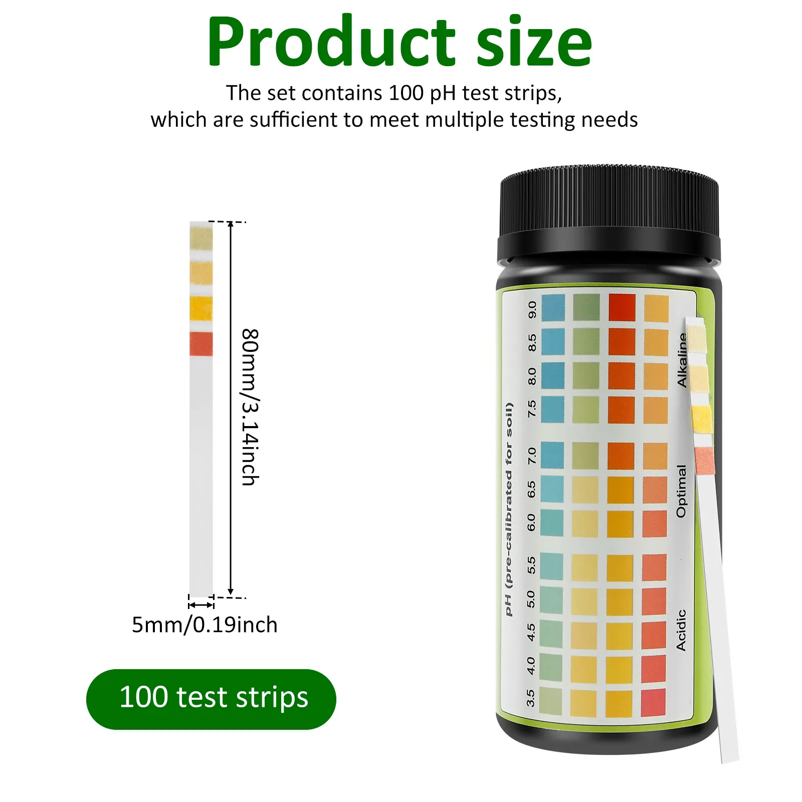 Soil pH Test Strips for Gardening and Lawn Care