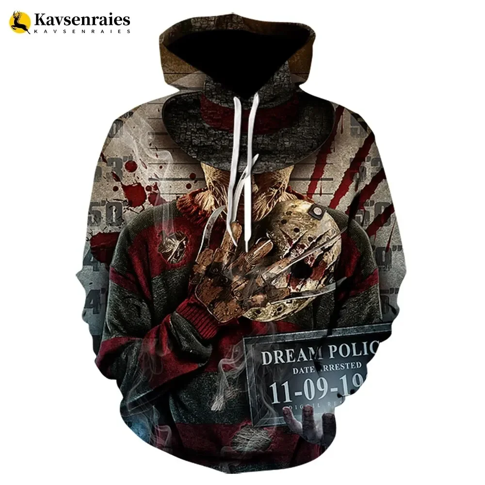 thumbnail image 1 of Nuevas sudaderas con capucha para hombre, sudaderas con estampado de payaso de película de terror, sudaderas con capucha de moda con estampado 3D, tendencia urbana de otoño, ropa para hombre de gran t, 1 of 5