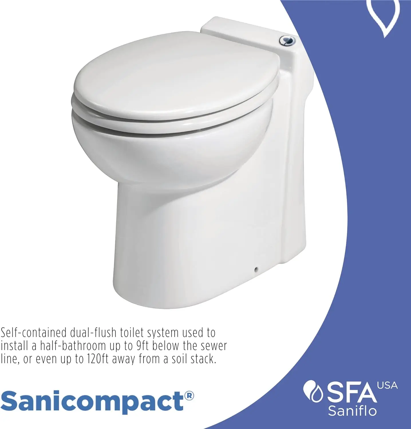 Sanicompact Dual flush System Residential squat toilet  white toilet bowl  squat potty Modern squatting toilets 2
