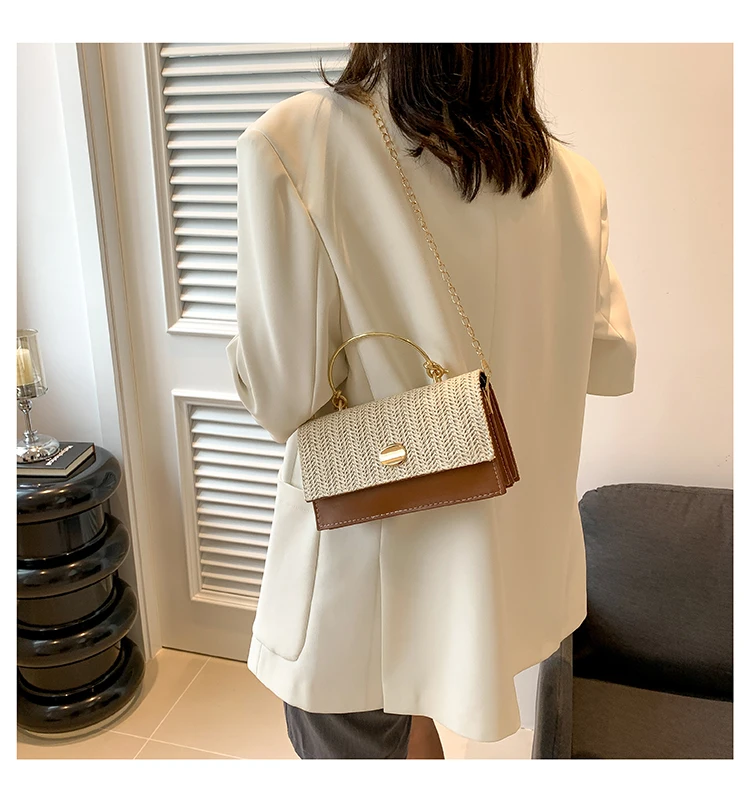 Fashion Pu Hasp Ladies Top-Handle Bags Braid Design 2024 New Brand Shoulder Bags for Women Free Shipping Bolsas Femininas