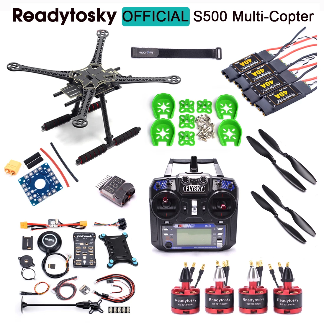 

Flysky i6 S500 Multi-Copter Quadcopter PCB Pixhawk PX4 PIX 2.4.8 32 Bit Flight Controller M8N GPS 2212 920kv Motor Super combo