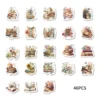 46pcs Book In Flowers Vintage Graffiti Stickers Decorated Notebook Water Cup Suitcase Guitar Classic Toy Scrapbook DIY Decals 6