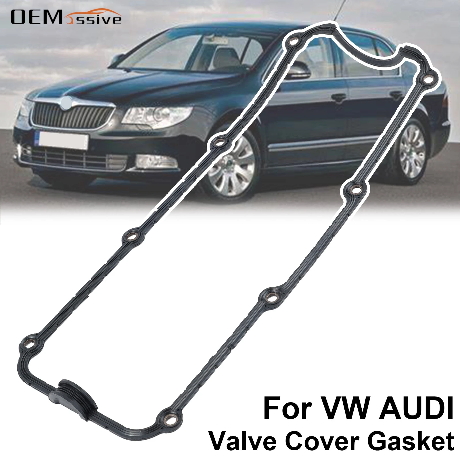 For Audi A3 A4 A6 Seat Alhambra Cordoba Ibiza Skoda Octavia Superb VW Bora Golf Engine Valve Cover Gasket 1997-2007 026198025C