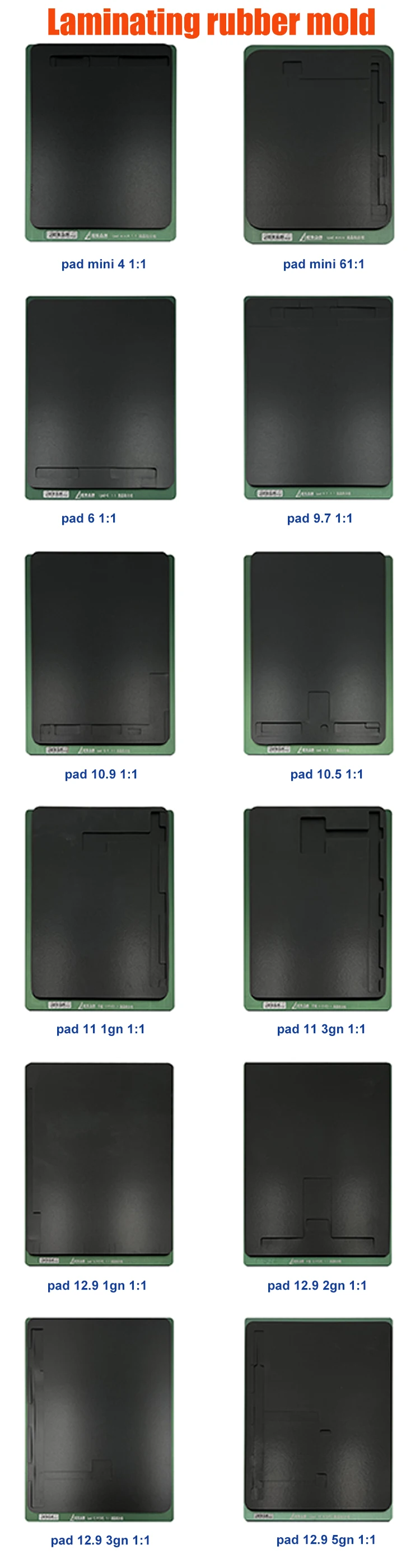 Für iPad Bildschirm LCD Ausrichtung Metall Form OCA Display Laminieren Pad Präzise Pro 11 12,9 9,7 10,5 Mini 6 5 4 Air 2 Reparatur Werkzeug – Detail 3
