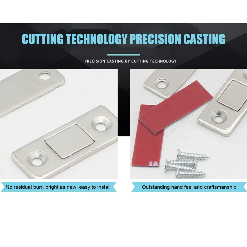 1-10SET Adhesive Drawer Magnet Catch Adhesive Drawer Magnet Catch For Kitchen Closet Door Closing Magnetic Door Catch Closer