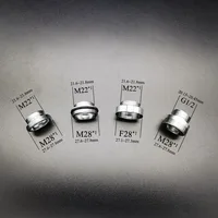 WASOURLF อะแดปเตอร์ M22ด้ายชายขนาด1/2นิ้ว Transfer M28หญิงแหวนขั้วต่อทองเหลืองห้องน้ำห้องครัวก๊อกน้ำอุปกรณ์เสริม 4