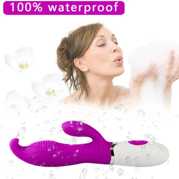 Silicone Dildo Vibrator for Women Vagina Massage G Spot Rabbit Vibrator Anal Pussy Stimulator Sexo Toys for Adult Women Sex Shop 5