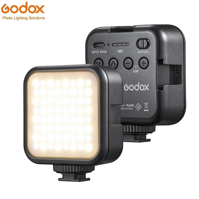 

Godox LITEMONS LED6Bi Bi-color Temperature LED Video Light Rechargeable Mini Fill-in Light 3200K-6500K Dimmable Support Magnetic