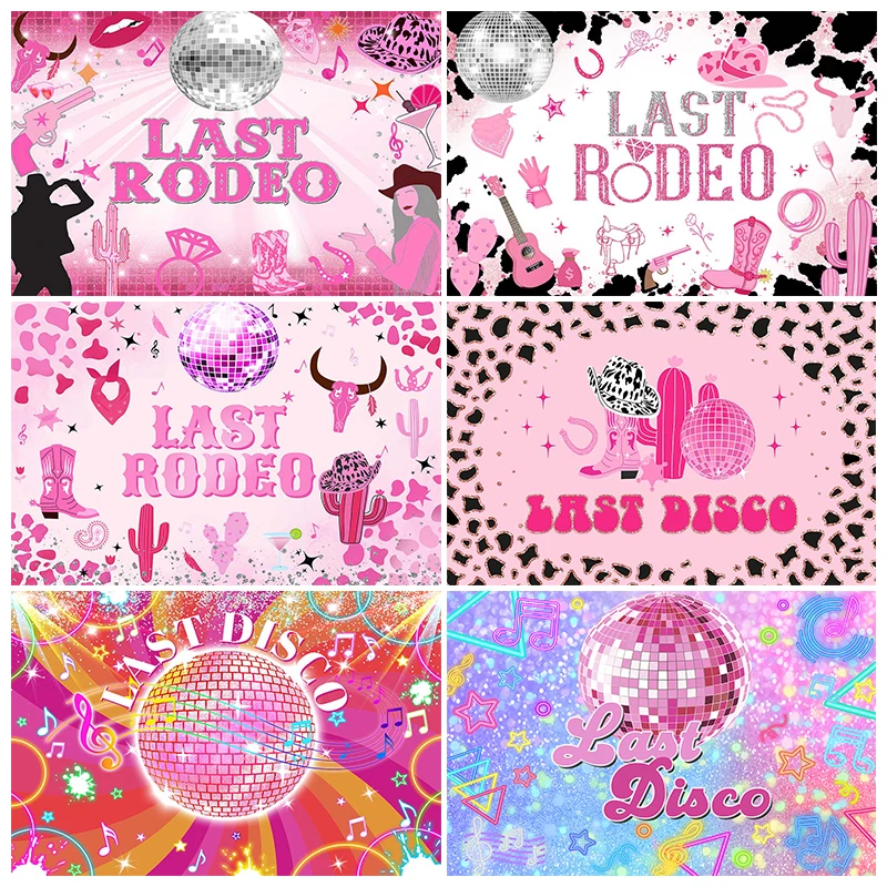 

Mocsicka Disco Birthday Bash Party Backdrop Glitter Stage Girl Portrait Photo Background Last Rodeo Photo Photography Studio