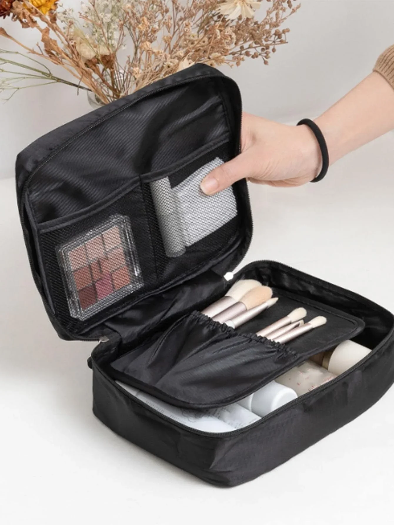 1PC-Multifunktions Reise Kosmetik Tasche Frauen Wasserdichte Kosmetik Make-Up Tasche Reise Veranstalter Weibliche Lagerung Make-Up Fällen