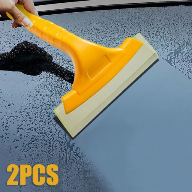 Handle Silicone Car Water Scraper For Car Window Glass Cleaning Water Wiper  Windshield Squeege Cleaner Auto Window Cleaner Tool - Scraper - AliExpress