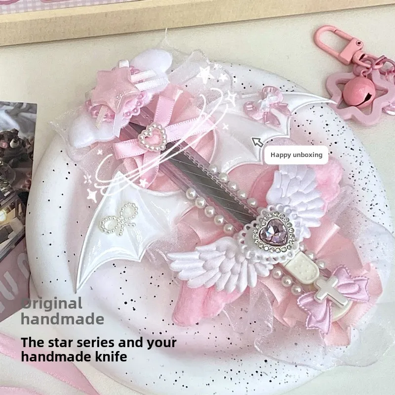 Galaxy and You Hand Made Knife High Value Ins Pink Utility Knife Out of The Box To Shoot Video Express Maths Set