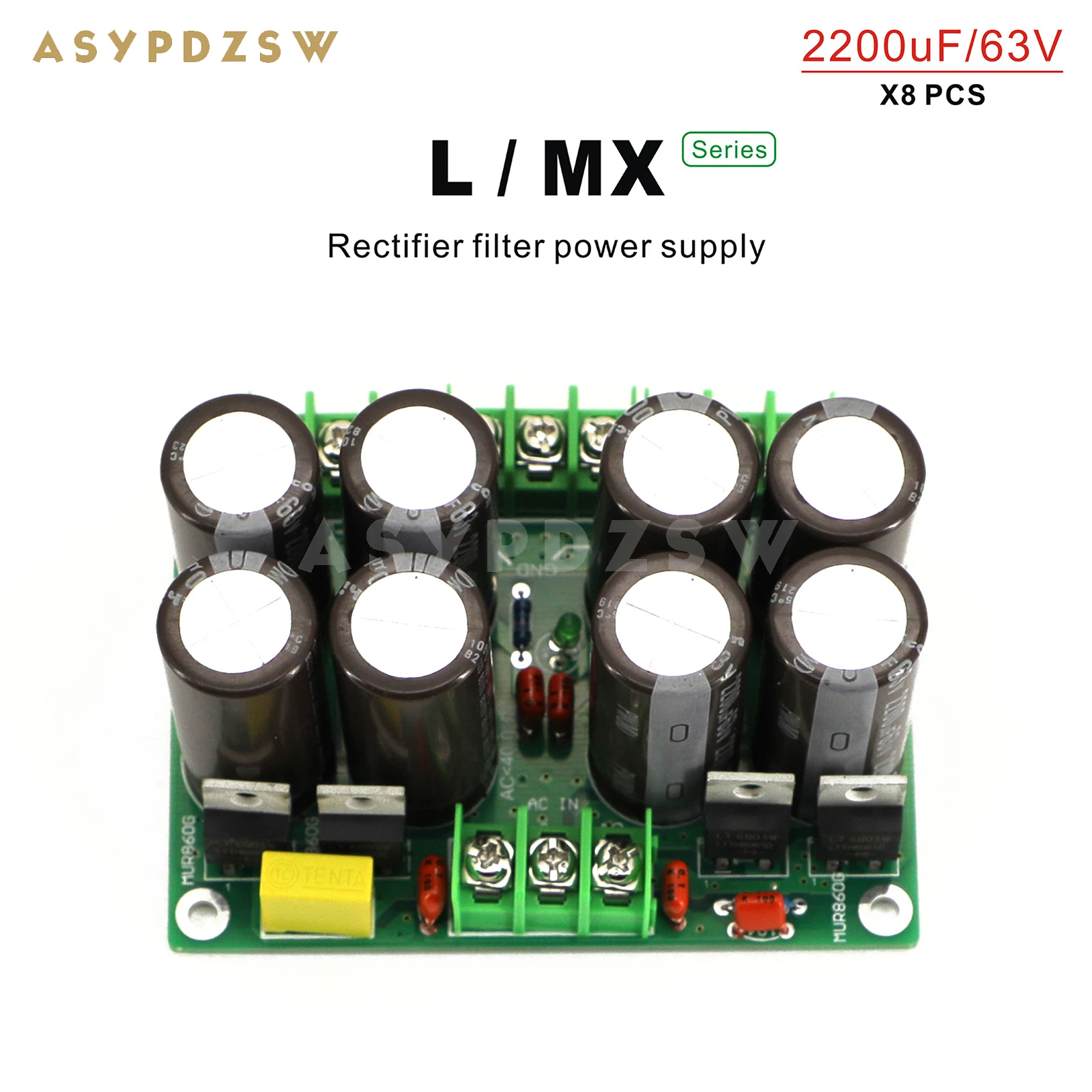 

L/MX Series Rectifier filter power supply 2200uF/63V Array filtering PSU DIY Kit/Finished board