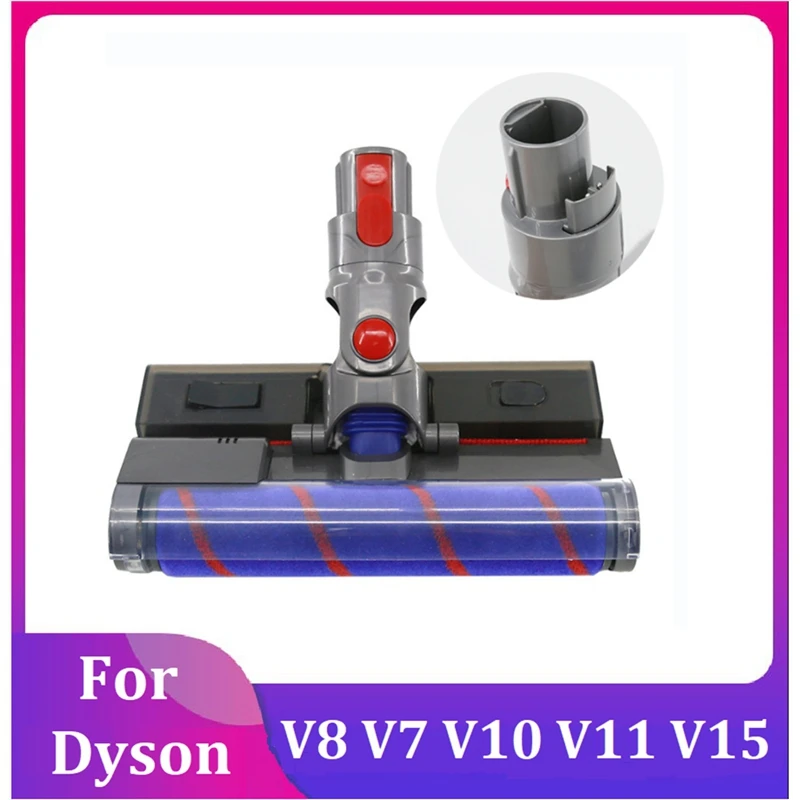 

Vacuum Floor Brush Head For Dyson V8 V7 V10 V11 V15 Vacuum Cleaner Replacement Spare Parts Electric Laser Roller Brush Head