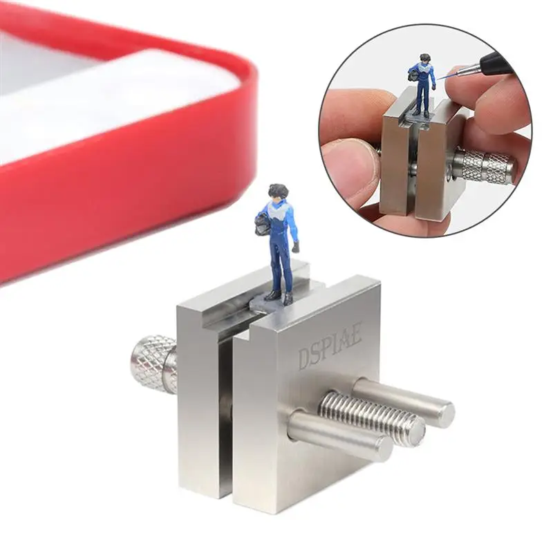 

Model Building Making Vise Tool Holder Stainless Steel Precision For Assembly Model Making Tools Mini Vise Hobby DIY Accessories
