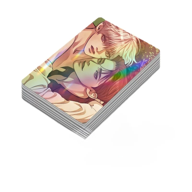 Photo Cards 55pcs/set BL Couple Anime Pearl Boy Laser Lomo Card Peripheral Comic Characters HD Photocard