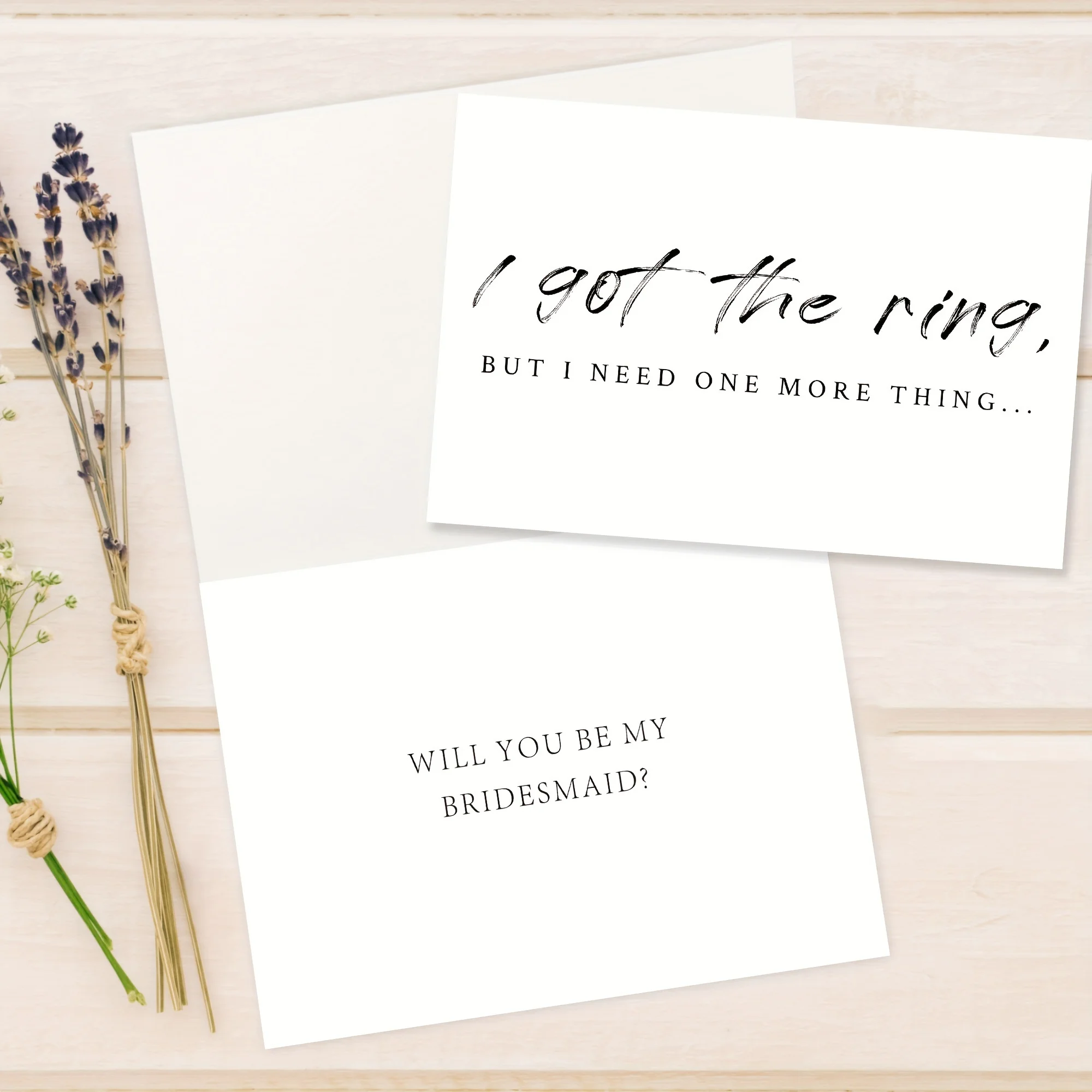 10pc I got the ring but I need one more thing, will you be my bridesmaid, wedding bridesmaid card greeting card to invite brides