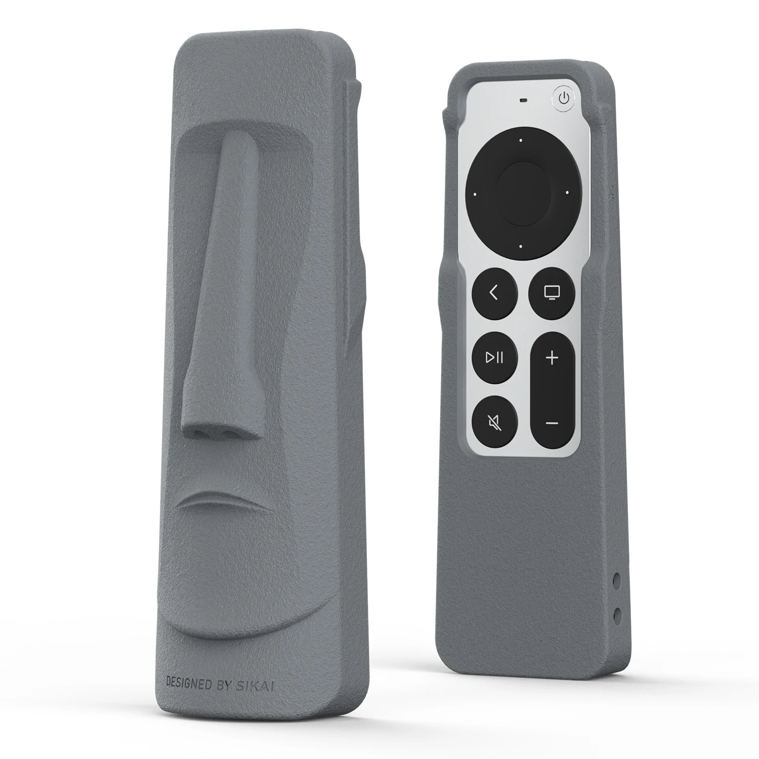 Custodia Remota In Silicone Luminoso Per 2022 Apple Tv 4K Siri Remote Control Cover Anti-Perso Con Airtag Megalithic Figure Tv Stick