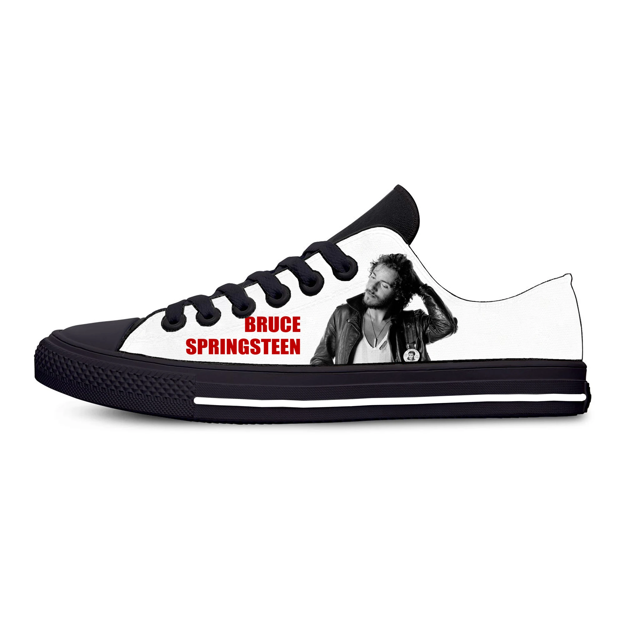 Born To Run Low Top Sneakers Bruce Springsteen Mens Womens Teenager Casual Shoes Canvas Running 3D Print Shoes Lightweight shoe