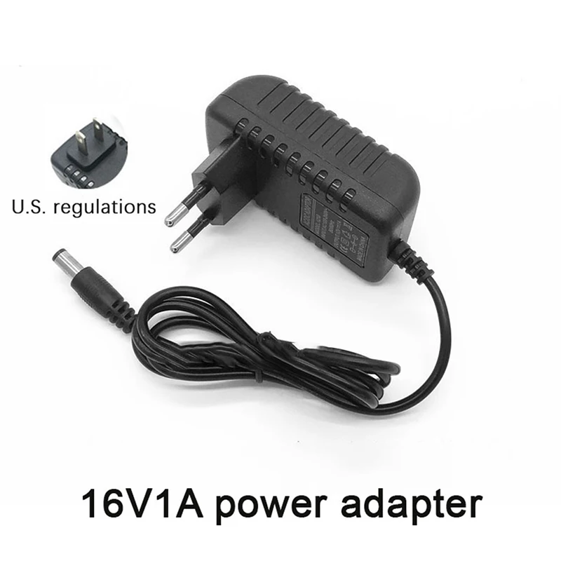 Adaptador convertidor de enchufe de alimentación para cámara de impresora de escáner, 16V, 1A, CA/CC, 100V-240V, UE, EE. UU.