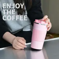 Leak-proof Coffee Cup with Lid 380ml Coffee Tumbler Stainless Steel Insulated Coffee Travel Mug with Leakproof for Hot for Men 3