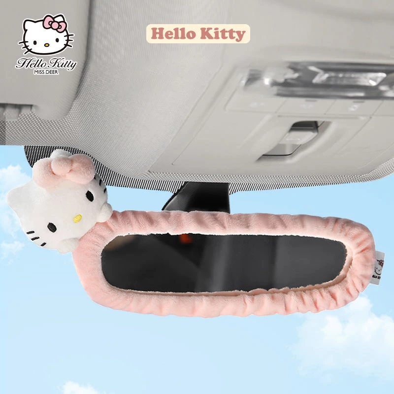 Kawaii Sanrio Car Accessories Hello Kittys Plush Car Charm Anime Plush Ball  Diamond Ornament Rear View Mirror Charm Decoration - Movies & Tv -  AliExpress