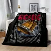 Rock band AC/DC retro printed blanket Flange warm blanket picnic blankets cubre cama throw blanket bed linings Birthday Gift 5