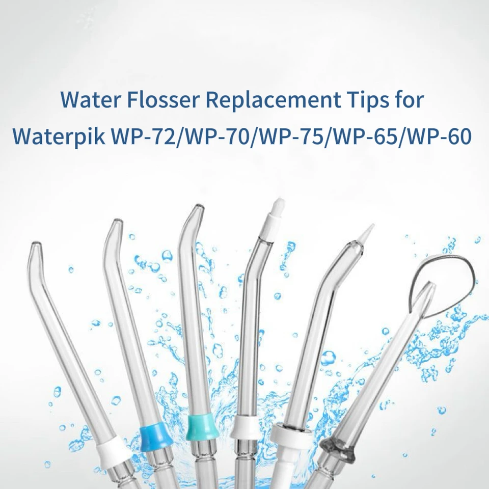 Waterpik Compatible Replacement Flosser Tips, Refill Heads For Water