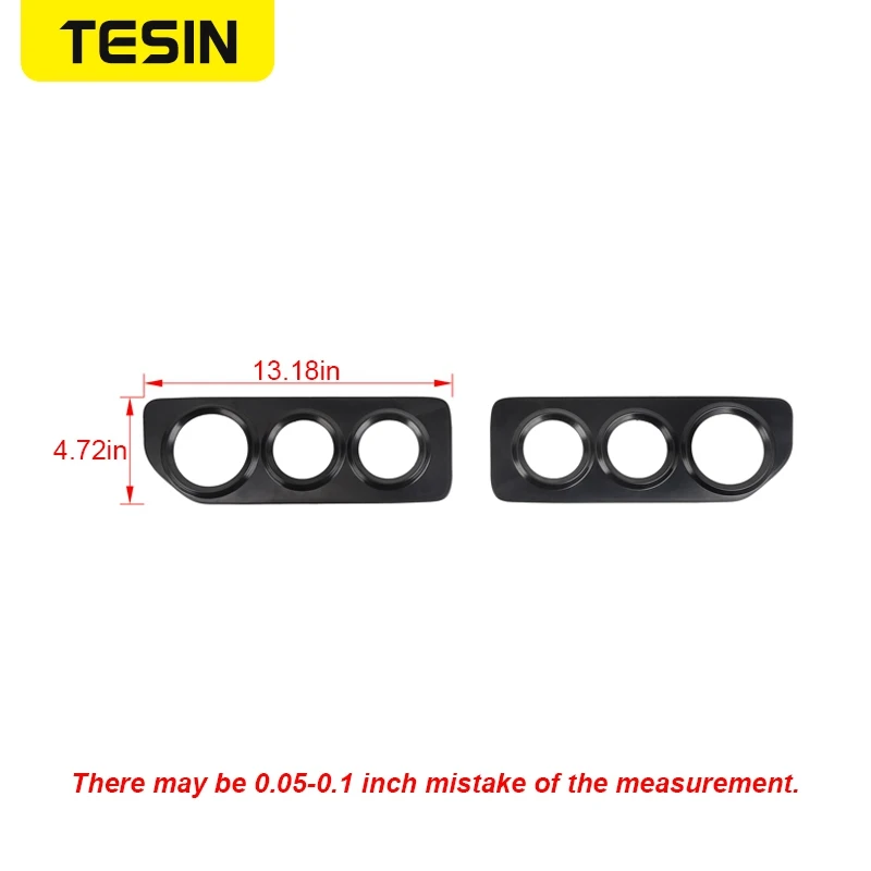 YYEFNMAZ Nebelschlusslicht Abdeckung Für Suzuki Jimny JB64/JB74W 2019-2023 - 2-tlg Set Aus ABS, Schwarz