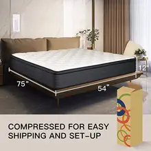  Aicehome Hybrid Mattress High Density Foam Individually Wrapped Pocket Coils Mattresses Motion Isolation Medium Firm 
