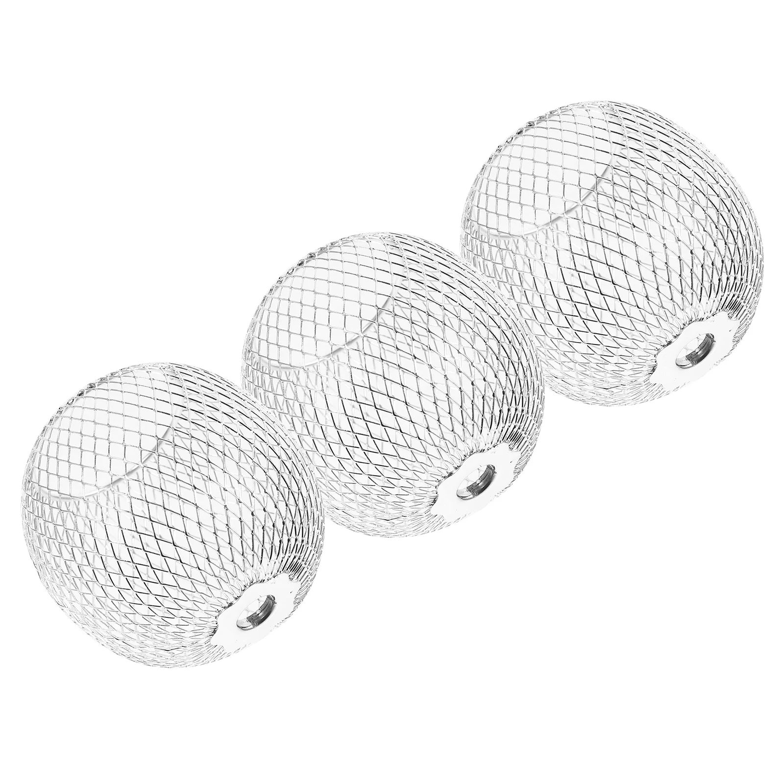 

3 Pcs Lampshade Bulb Creative Decor Shades Vintage Holders Metal Light Ceiling Metallic Line
