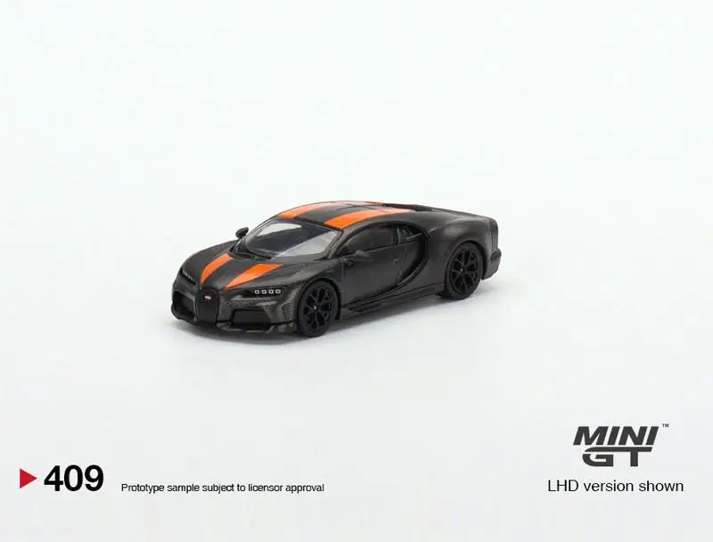 Миниатюрная модель Bugatti Chiron Super Sport #409, модель литая Гоночная машина, детские игрушки, подарок, 1:64