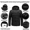 Heated Jacket 21 Areas Winter Men's Self Heating Jacket Heated Vest ski Thermal Clothing Coat USB Electric Heating Jacket 4