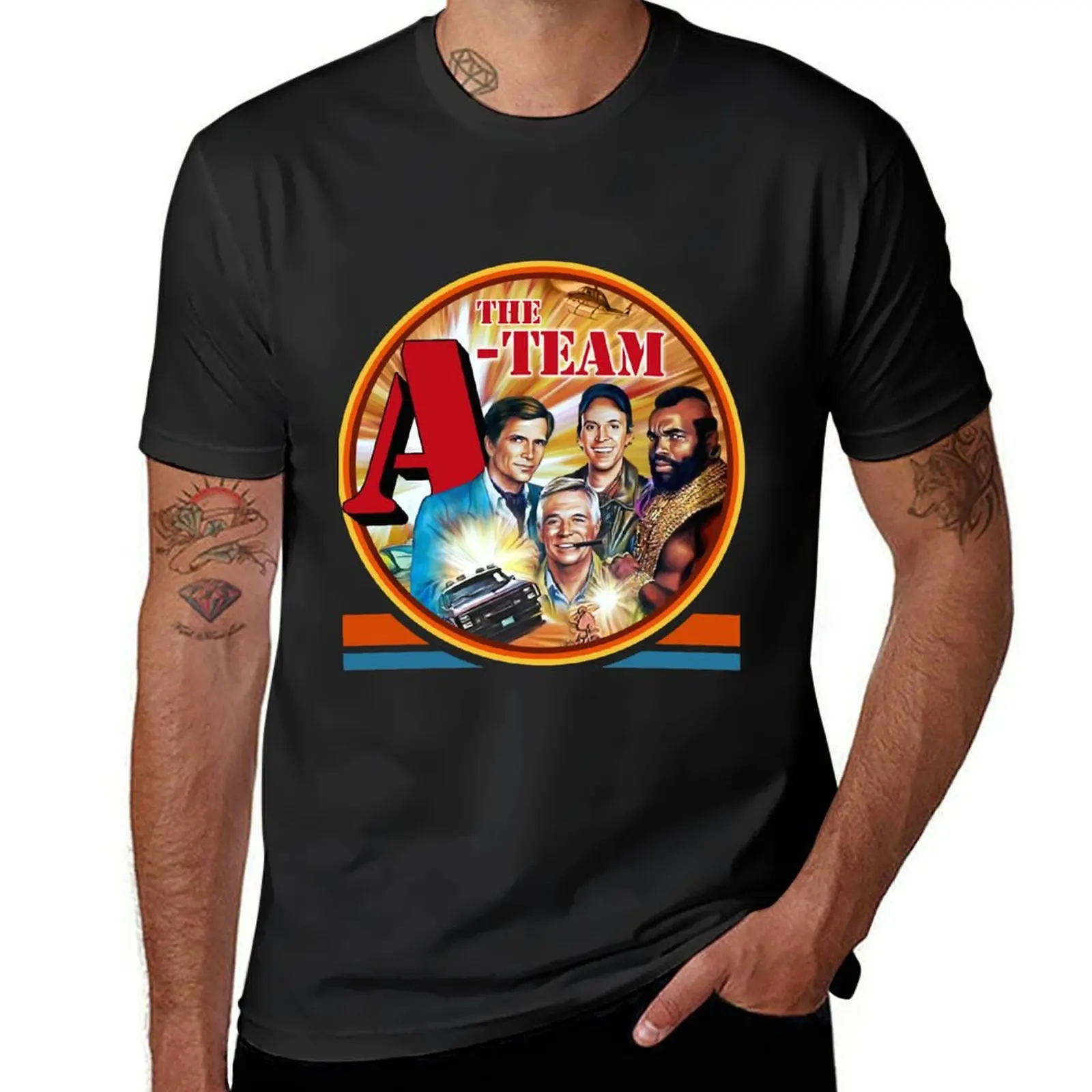 

The A Team T-shirt quick-drying summer clothes fitted t shirts for men